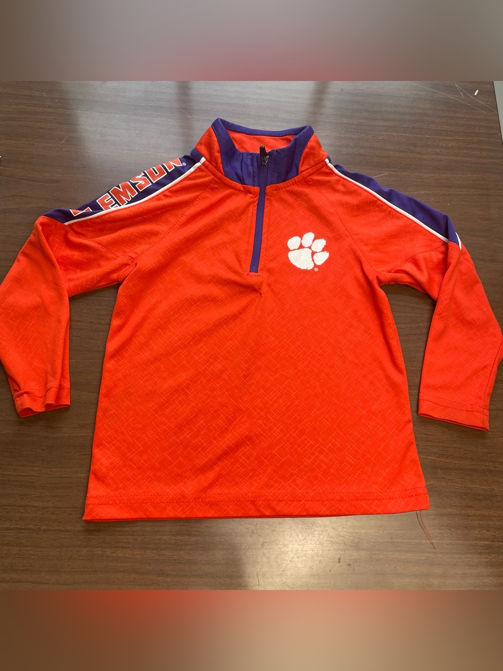 Colosseum Clemson Kids 1/4 Zip Pullover - Picture 1 of 6
